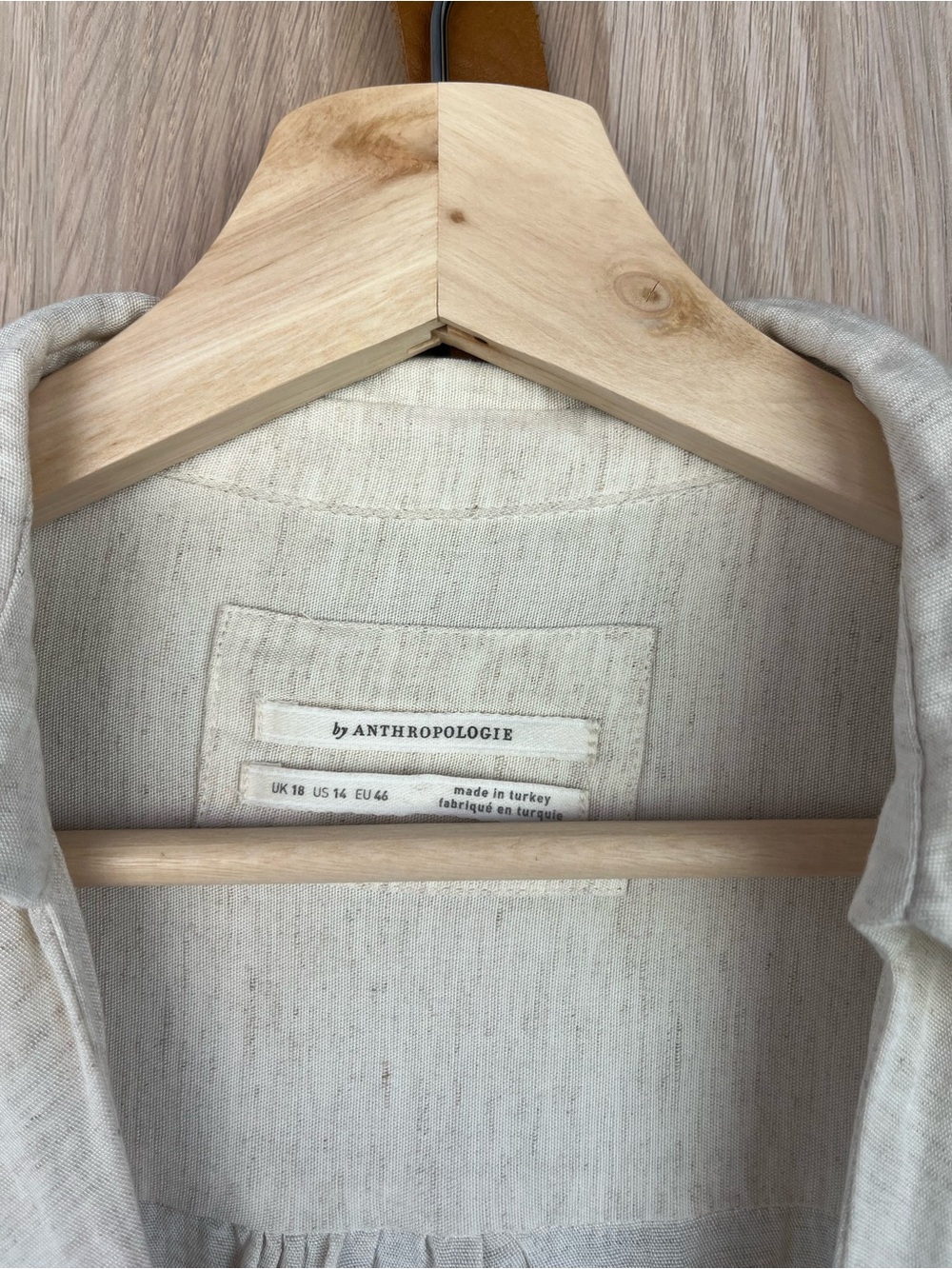 Anthropologie Women's Midi Dress in Natural Cream